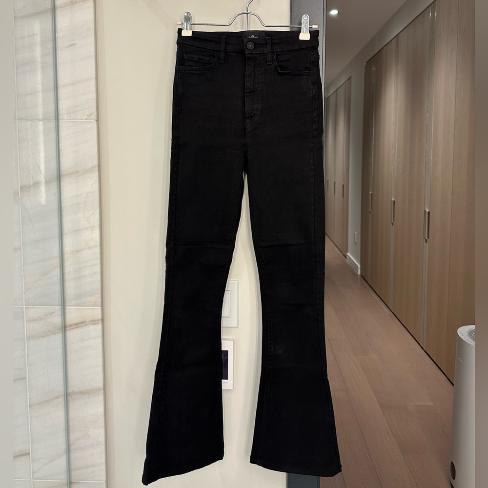 7 For All Mankind No Filter Ultra High Rise Skinny Bootcut in Orchid